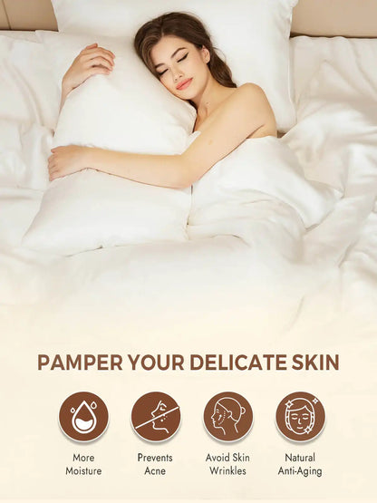 19Momme 100% Mulberry Silk Pillowcase - Envelope Closure
