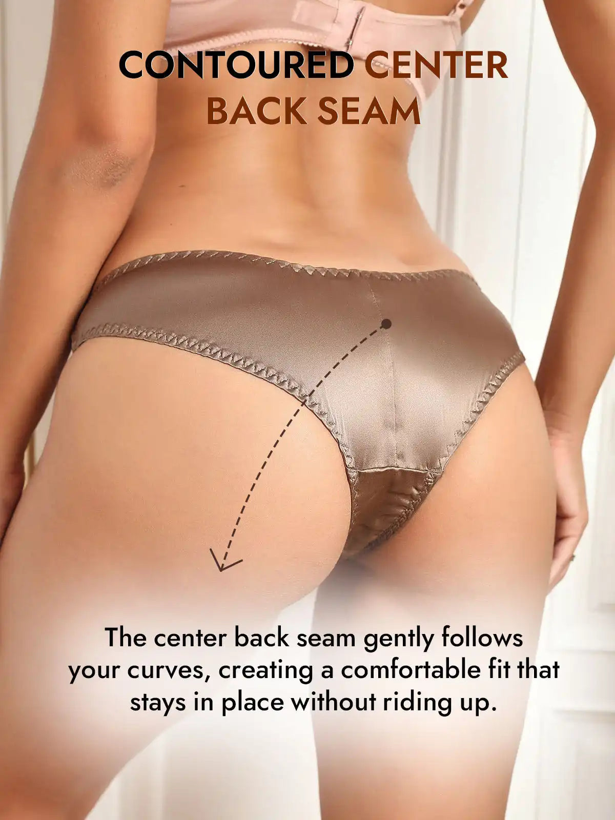 100% Mulberry Silk Briefs Comfy Breathable Panty