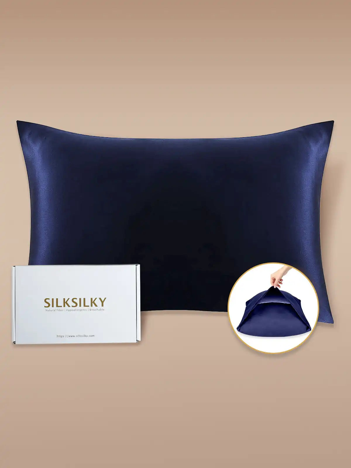 19Momme 100% Mulberry Silk Pillowcase - Envelope Closure
