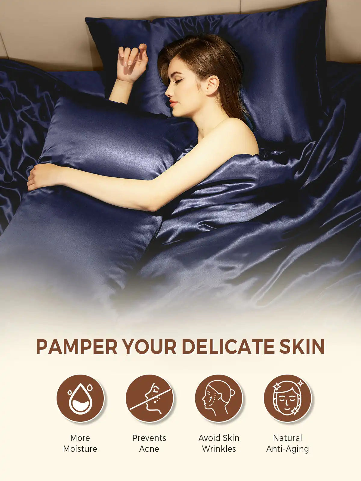 19Momme 100% Mulberry Silk Pillowcase - Envelope Closure
