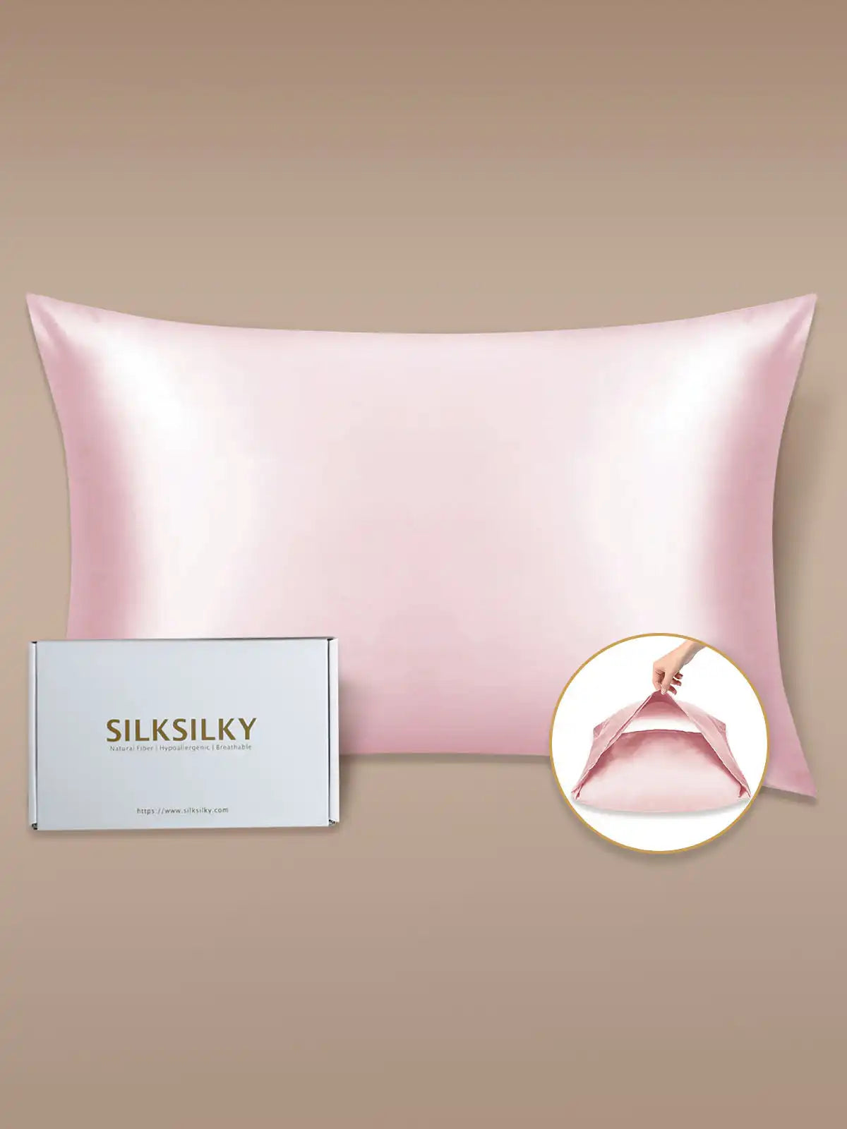 19Momme 100% Mulberry Silk Pillowcase - Envelope Closure