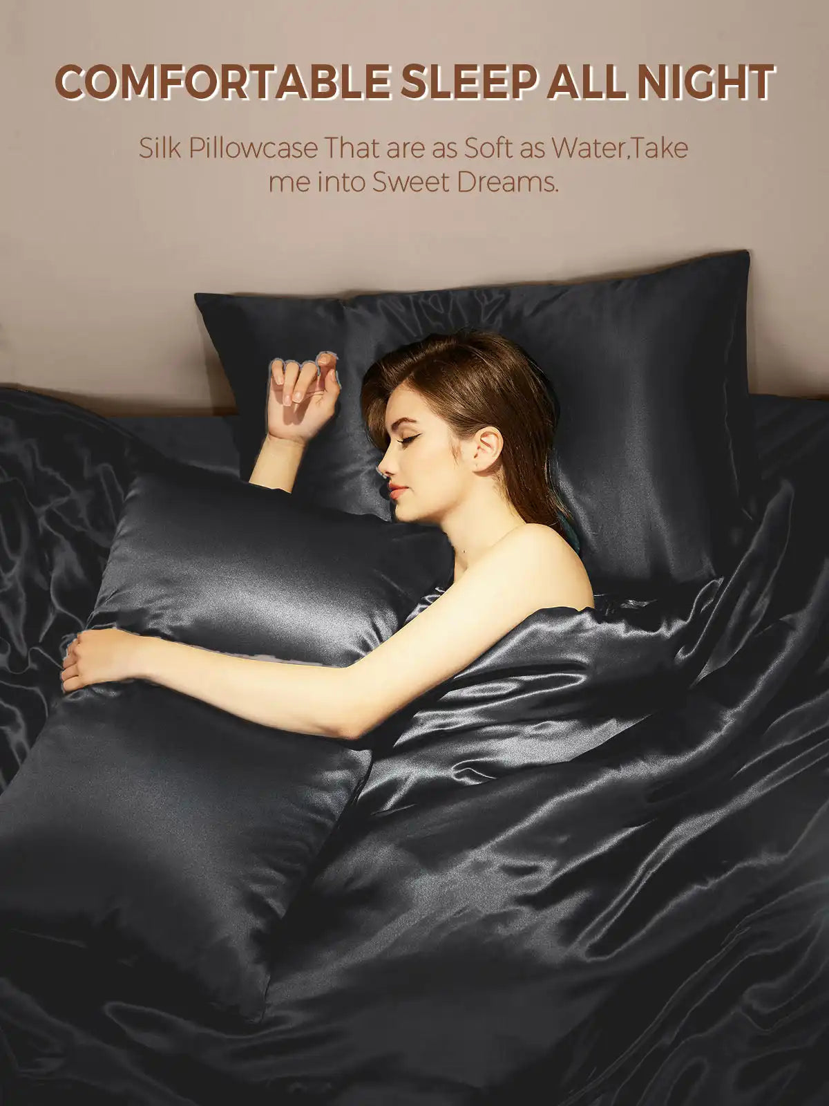 19Momme 100% Mulberry Silk Pillowcase - Envelope Closure
