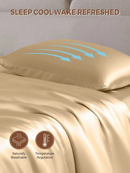 19Momme 100% Mulberry Silk Pillowcase - Envelope Closure