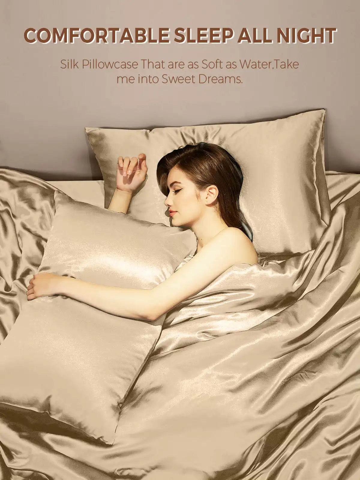 19Momme 100% Mulberry Silk Pillowcase - Envelope Closure