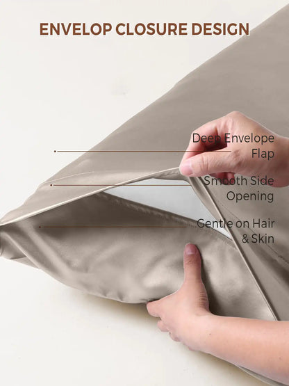19Momme 100% Mulberry Silk Pillowcase - Envelope Closure