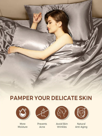 19Momme 100% Mulberry Silk Pillowcase - Envelope Closure