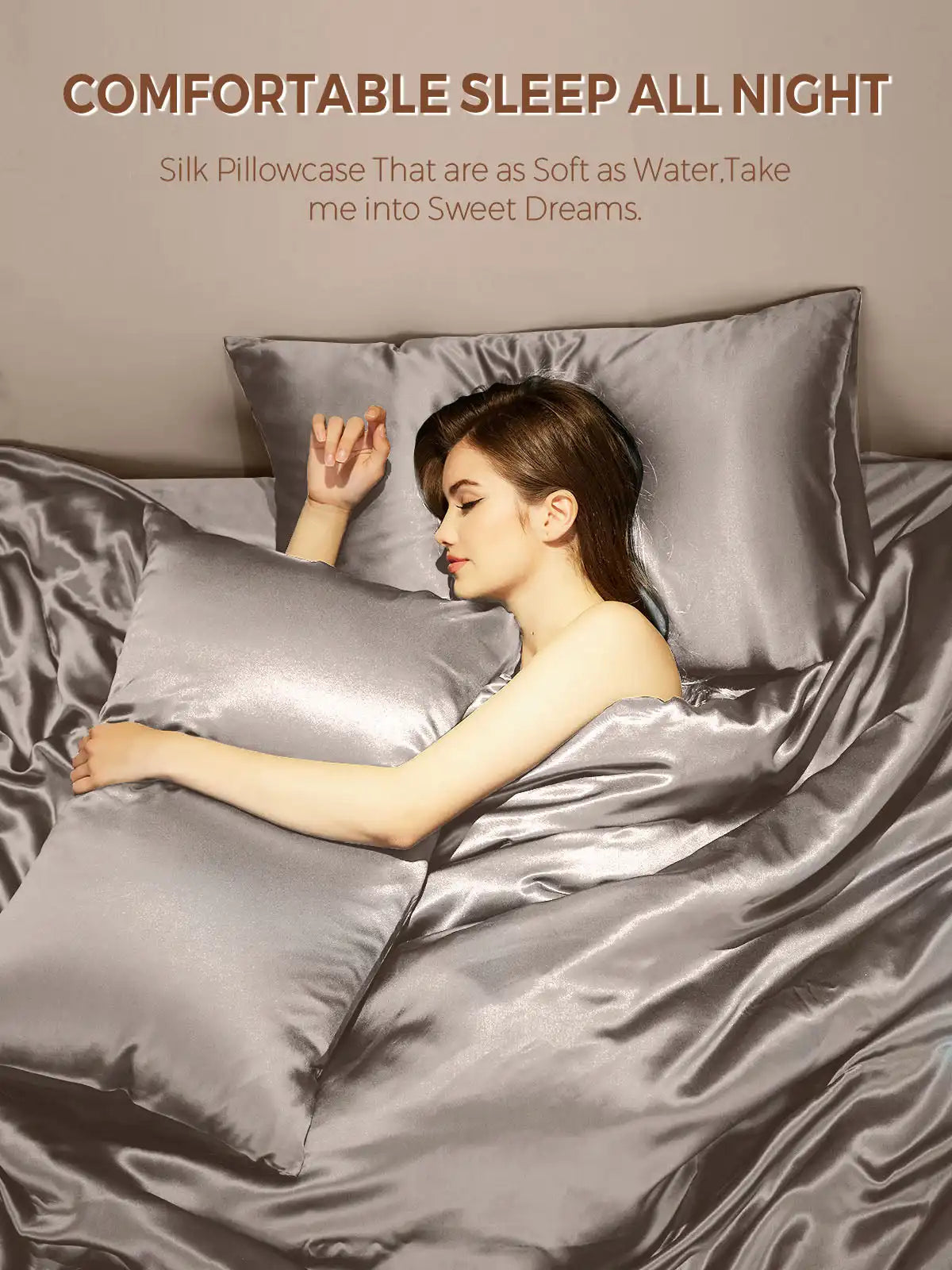 19Momme 100% Mulberry Silk Pillowcase - Envelope Closure