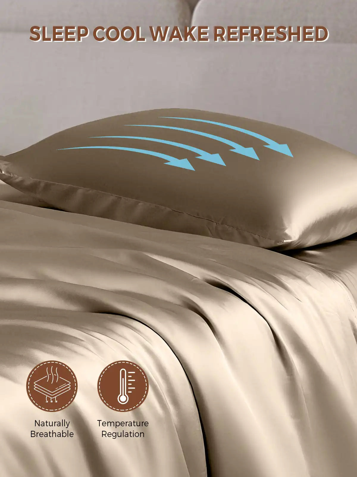 19Momme 100% Mulberry Silk Pillowcase - Envelope Closure