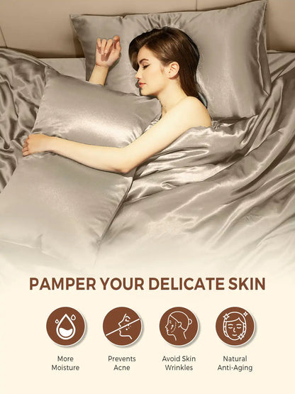 19Momme 100% Mulberry Silk Pillowcase - Envelope Closure