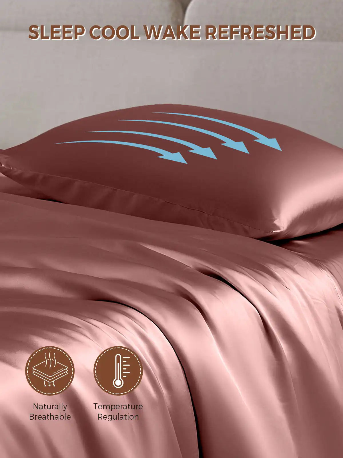 19Momme 100% Mulberry Silk Pillowcase - Envelope Closure