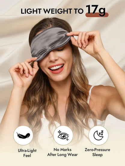 100% Mulberry Silk Sleep Eye Mask with Elastic Band