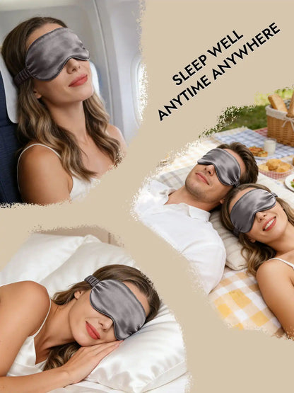 100% Mulberry Silk Sleep Eye Mask with Elastic Band