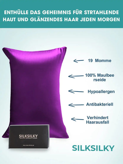 2Pcs 19Momme 100% Mulberry Silk Pillowcases Bundle - Envelope