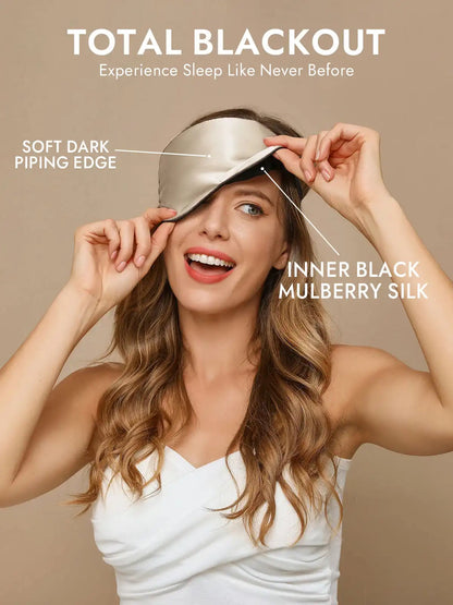 100% Mulberry Silk Elastic Band Sleep Eye Mask