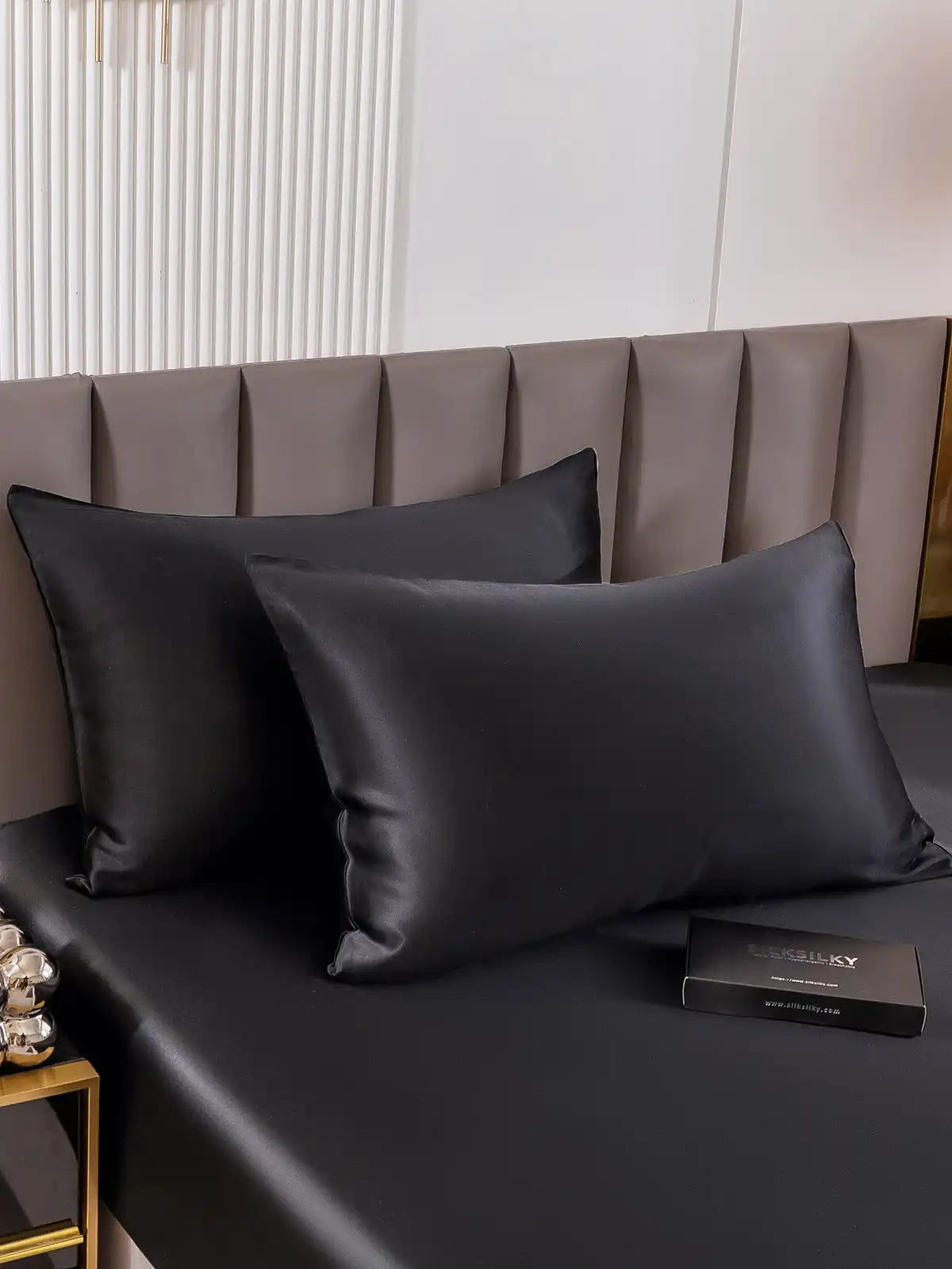 2Pcs 22Momme 100% Mulberry Silk Pillowcases Bundle - Envelope Closure