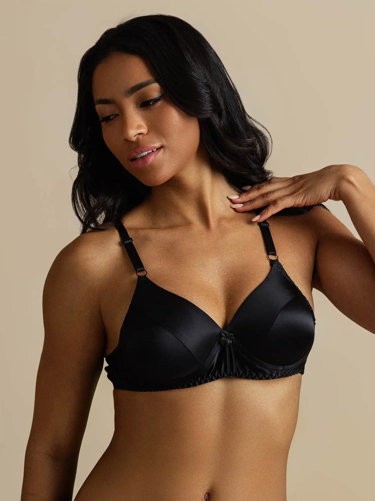 100% Mulberry Silk Classic Full Bra with Adjustable Straps