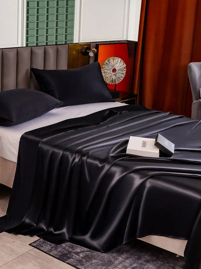 25Momme 3Pcs Silk Set Flat Sheet+2x Pillowcases