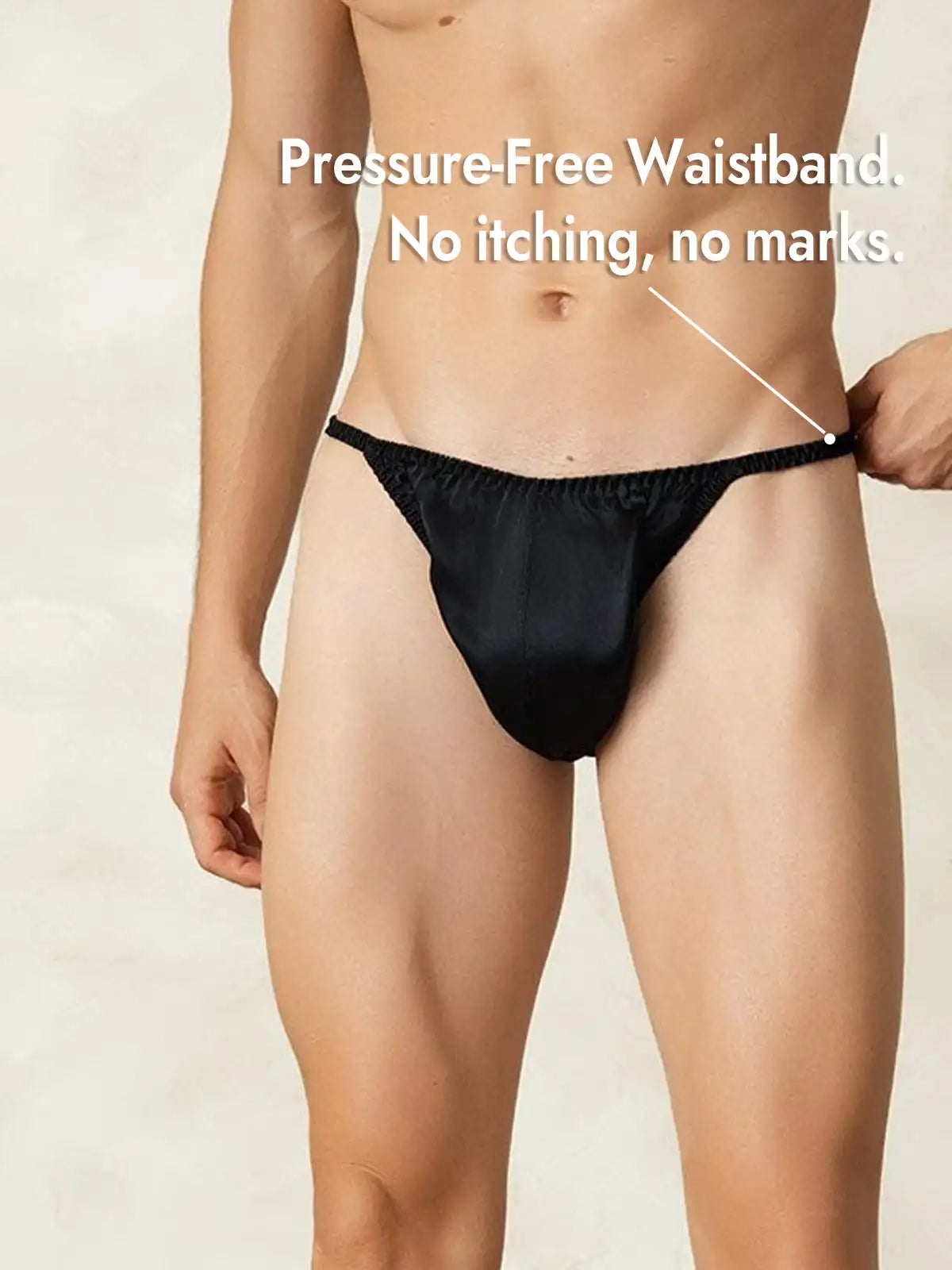 100% Mulberry Silk String Men's Underwear
