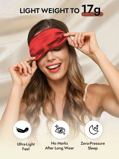 100% Mulberry Silk Sleep Eye Mask with Elastic Band