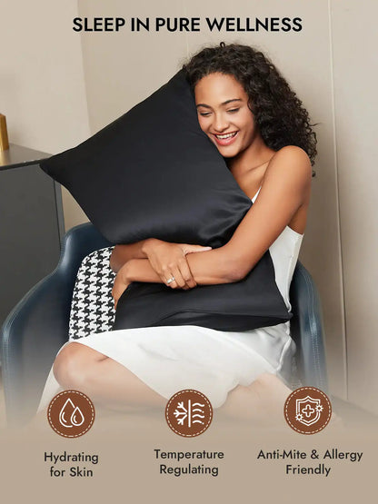 2Pcs 30Momme 100% Silk Pillowcases Bundle- Hidden Zipper
