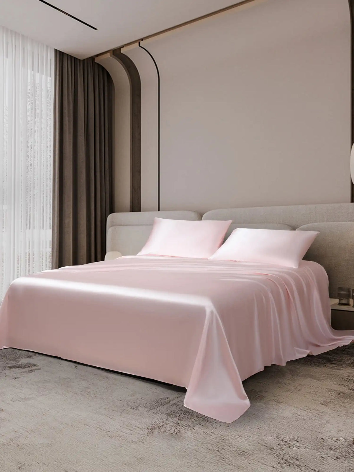 19Momme 3Pcs Silk Set Flat Sheet+2x Pillowcases