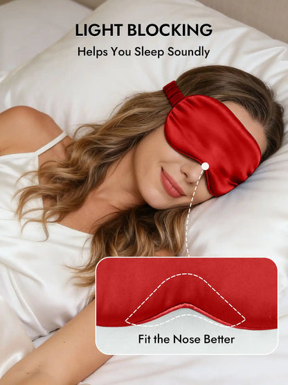 100% Mulberry Silk Sleep Eye Mask with Elastic Band