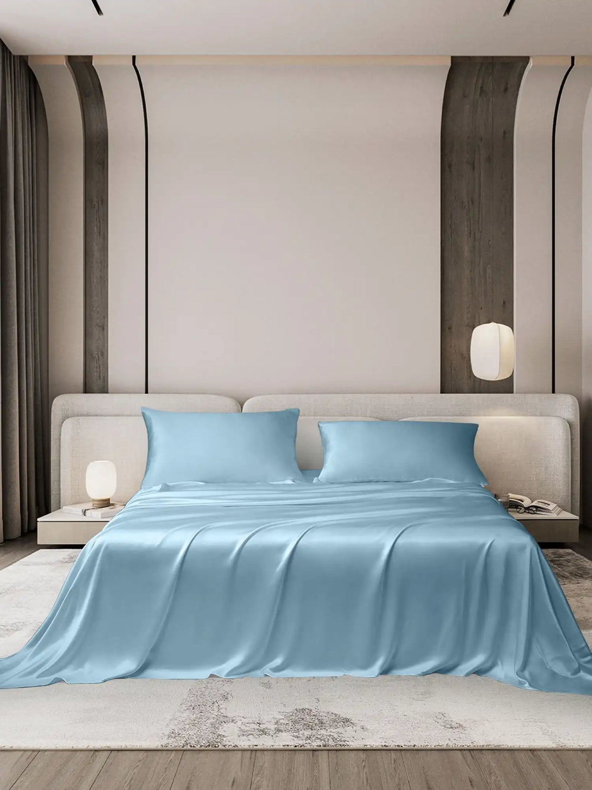 19Momme 3Pcs Silk Set Flat Sheet+2x Pillowcases