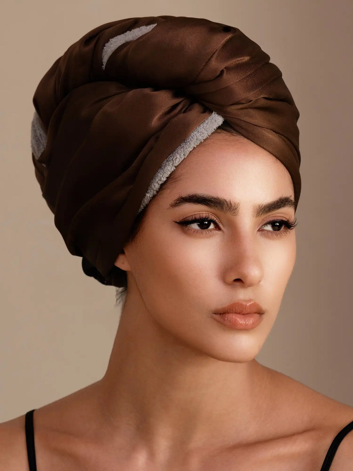 100% Mulberry Silk Double-Sided Hair Towel Wrap – Quick Dry, Frizz Free & Gentle on Hair