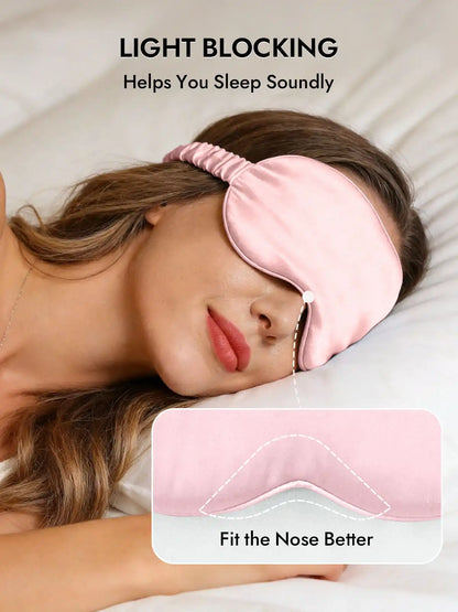 100% Mulberry Silk Sleep Eye Mask with Elastic Band