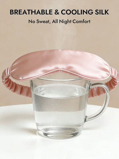 100% Mulberry Silk Sleep Eye Mask with Elastic Band