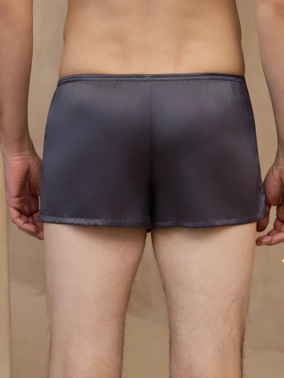 100% Mulberry Silk Men‘s Ultra Soft Comfy Boxer Underwear