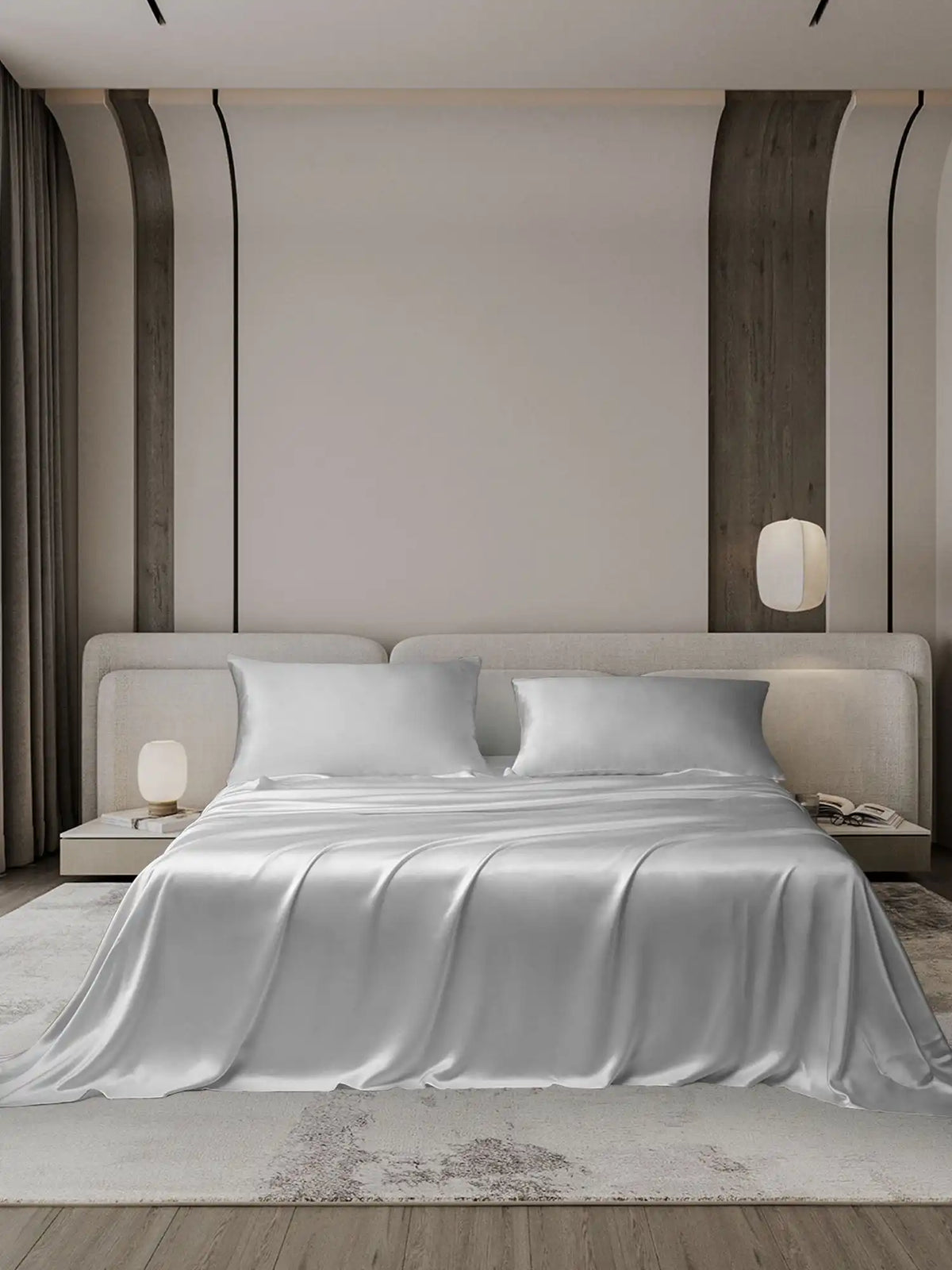 25Momme 3Pcs Silk Set Flat Sheet+2x Pillowcases