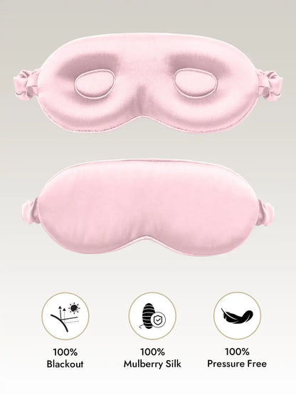 Clearance - 100% Mulberry Silk Eye Mask With Elastic Band