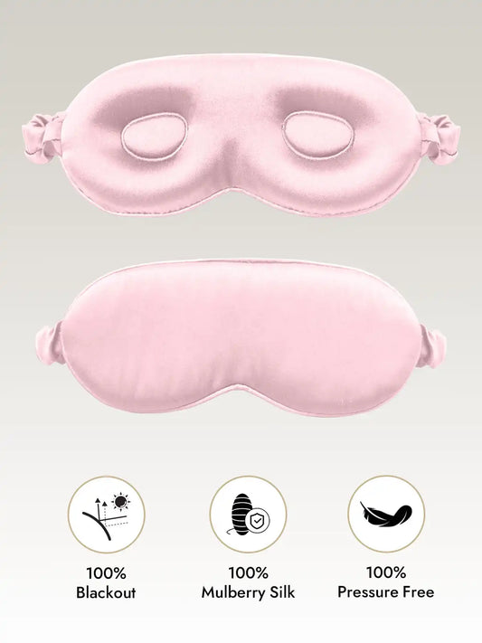 Clearance - 100% Mulberry Silk Eye Mask With Elastic Band