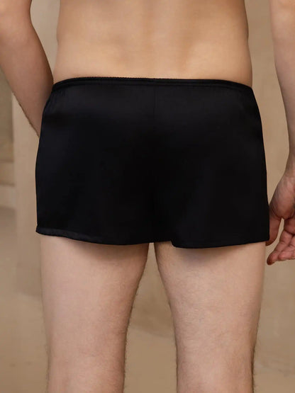 100% Mulberry Silk Men‘s Ultra Soft Comfy Boxer Underwear