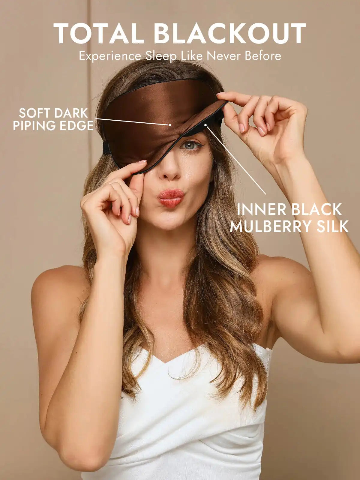 100% Mulberry Silk Elastic Band Sleep Eye Mask