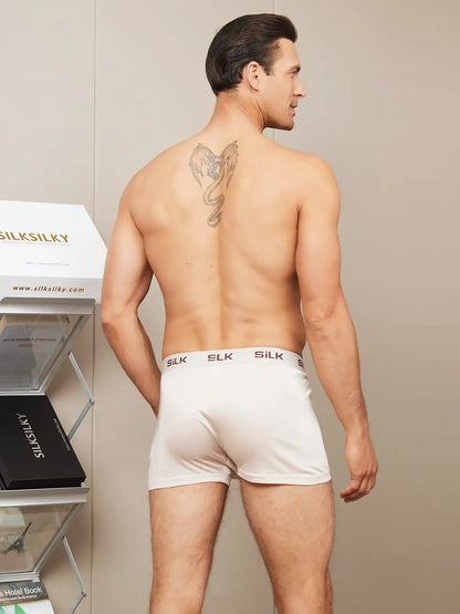Men‘s Ultra Soft Comfy 100% Mulberry Silk Boxer Underwear