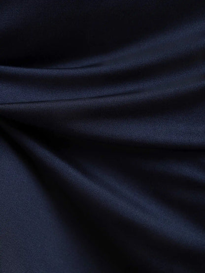 Silk Jersey Short Sleeve Sleepwear Round Neck Short Nightgown