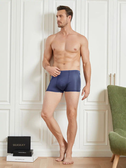 Men‘s 100% Mulberry Silk Boxer Briefs Underwear