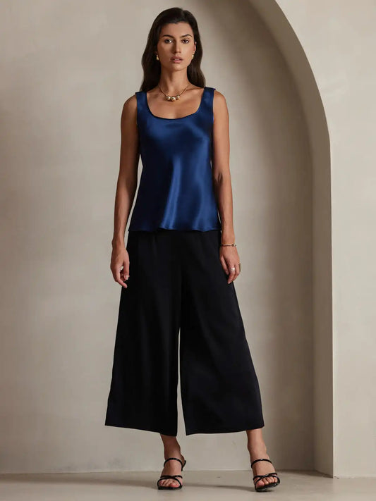 Clearance - 19Momme Silk Sleeveless U Neck Women's Tank Top