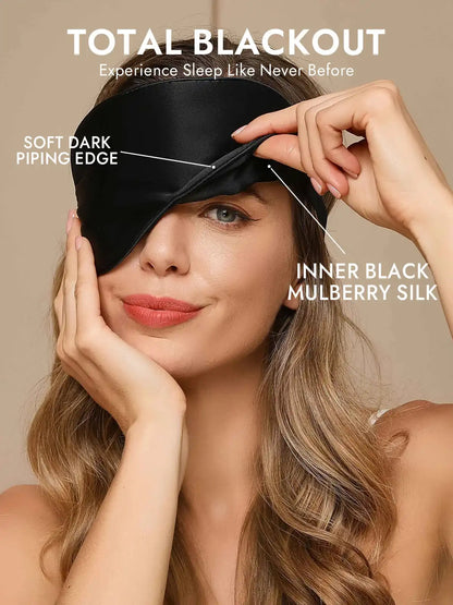 100% Mulberry Silk Elastic Band Sleep Eye Mask
