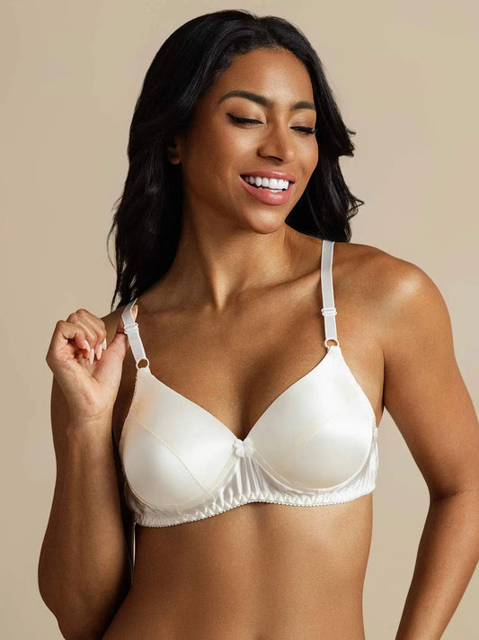 100% Mulberry Silk Classic Full Bra with Adjustable Straps