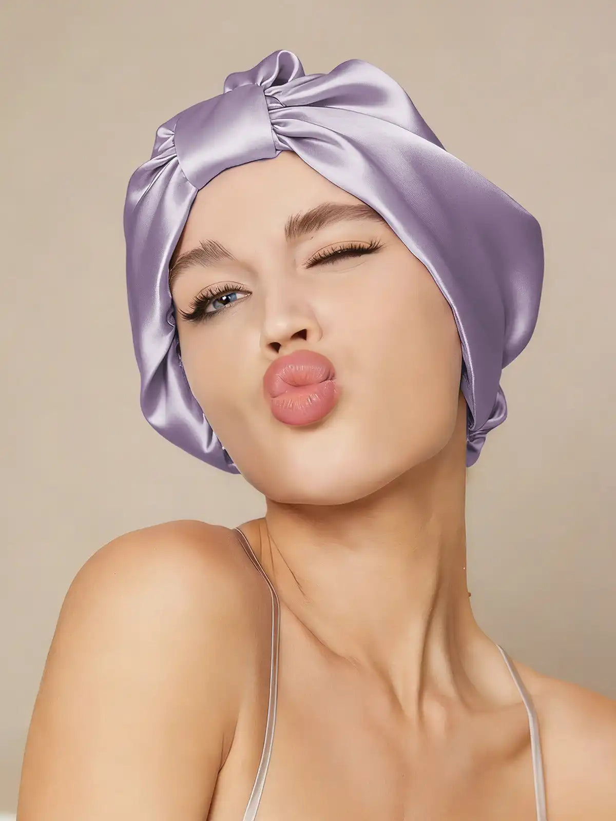 100% Mulberry Silk Night Turban Bonnet