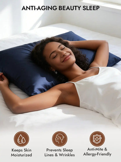 2Pcs 30Momme 100% Silk Pillowcases Bundle- Hidden Zipper