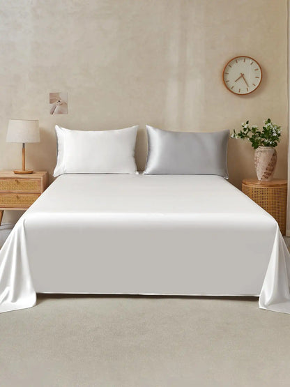 25Momme 3Pcs Silk Set Flat Sheet+2x Pillowcases
