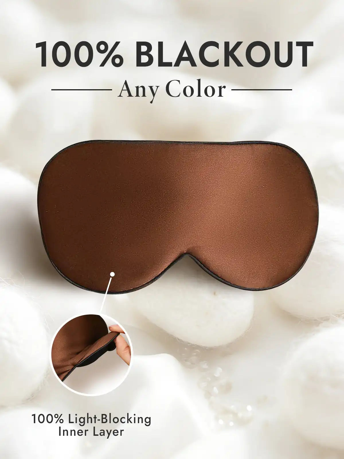 100% Mulberry Silk Elastic Band Sleep Eye Mask