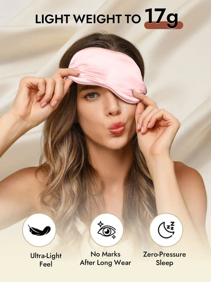 100% Mulberry Silk Sleep Eye Mask with Elastic Band