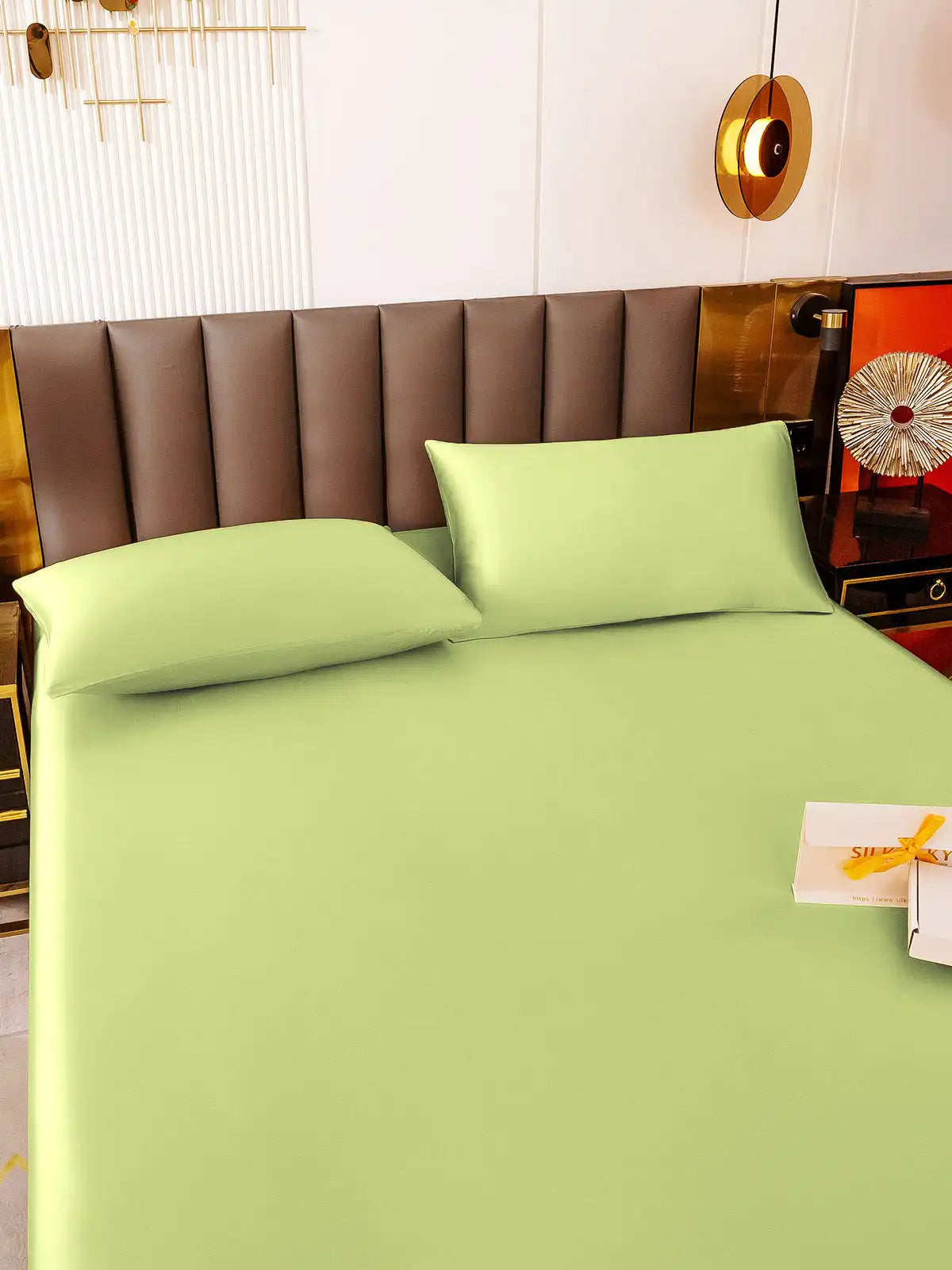19Momme 3Pcs Silk Set Fitted Sheet+2x Pillowcases