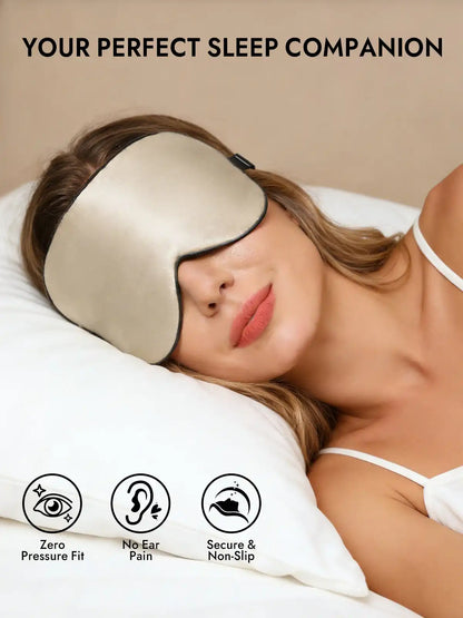 100% Mulberry Silk Elastic Band Sleep Eye Mask