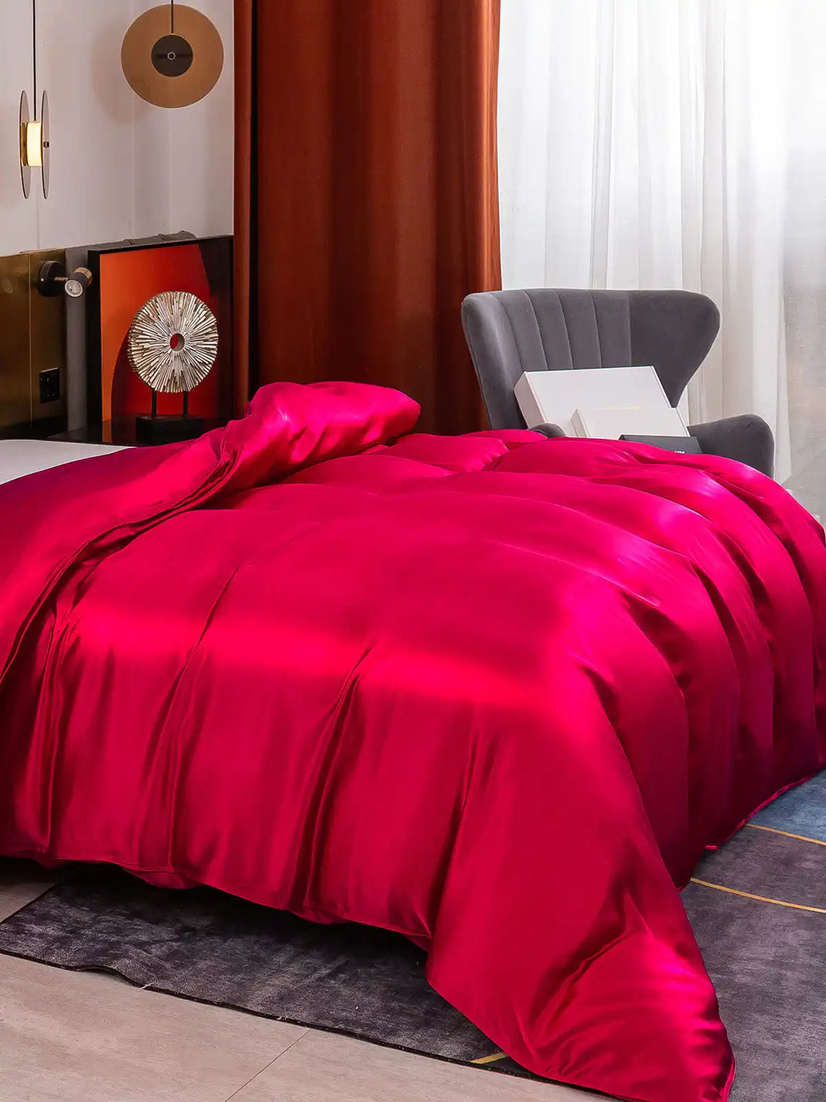 19Momme Mulberry Silk Seamless Duvet Cover